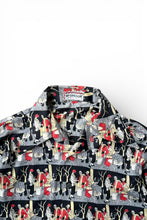 画像をギャラリービューアに読み込む, MADE IN USA 70'S L/S PATTERN SHIRT / BLACK [SIZE: M USED]
