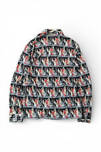 画像をギャラリービューアに読み込む, MADE IN USA 70'S L/S PATTERN SHIRT / BLACK [SIZE: M USED]

