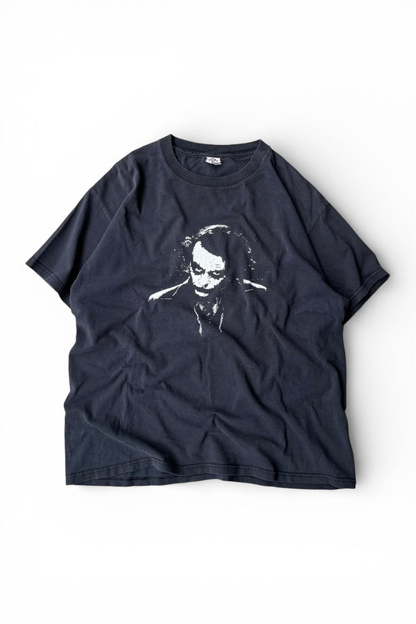 Y2K EARLY 00'S JOKER DARK KNIGHT MOVIE T-SHIRT / BLACK [SIZE: L USED]