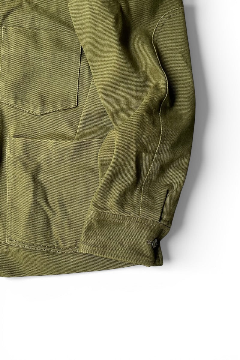 23'S COTTON TWILL COVERALL JACKET / KHAKI [SIZE: 44 USED]