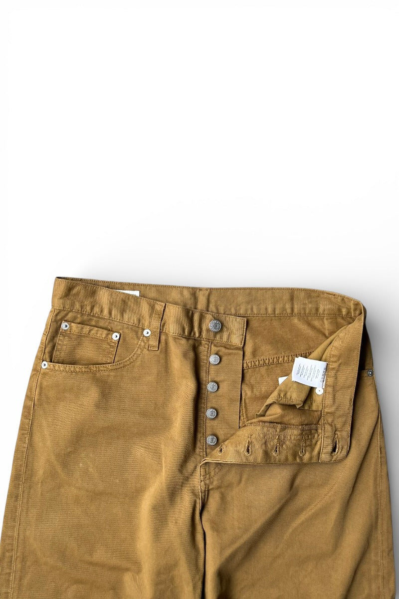 WIDE DENIM PANTS / BROWN [SIZE: 31 USED]