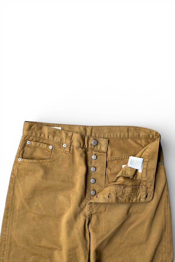 WIDE DENIM PANTS / BROWN [SIZE: 31 USED]