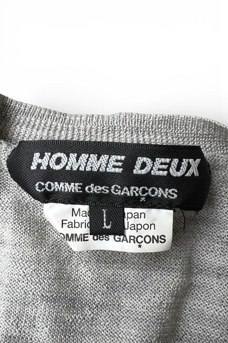 MADE IN JAPAN 15'S BORDER KNIT VEST / GRAY [SIZE: L USED]