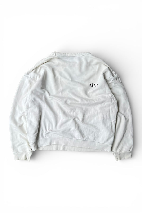 MADE IN PORTUGAL 18SS FLOWER PRINT SWEATSHIRT / WHITE [SIZE: S USED]