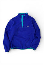 画像をギャラリービューアに読み込む, MADE IN USA 80'S SNAP-T FLEECE JACKET / BLUE [SIZE: XL USED]

