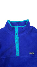 画像をギャラリービューアに読み込む, MADE IN USA 80'S SNAP-T FLEECE JACKET / BLUE [SIZE: XL USED]
