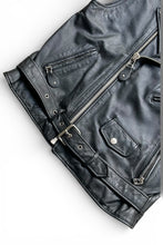 画像をギャラリービューアに読み込む, 90'S LEATHER VEST / BLACK [SIZE: S USED]

