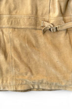 画像をギャラリービューアに読み込む, 98'S OPEN COLLAR NUBACK LEATHER COVERALL / BEIGE [SIZE: M USED]
