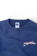 画像をギャラリービューアに読み込む, MADE IN USA 90'S FIELD HOCKEY LOGO SWEATSHIRT / NAVY [SIZE: L USED]
