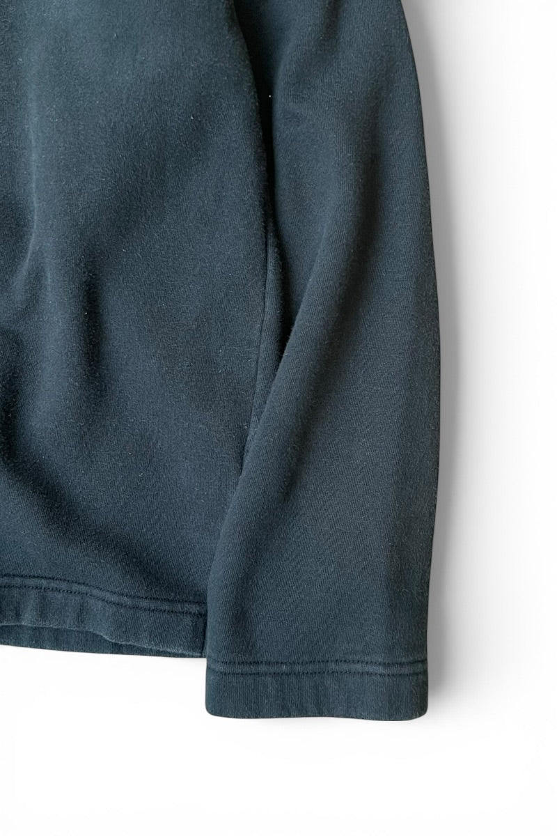 EMBROIDERY SWEATSHIRT / BLACK [SIZE: M USED]