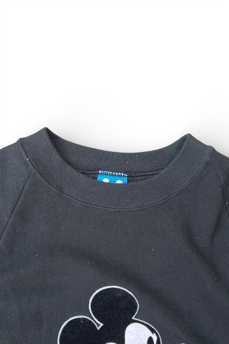 MADE IN USA 90'S MICKEY SWEATSHIRT / BLACK [SIZE: XL USED]