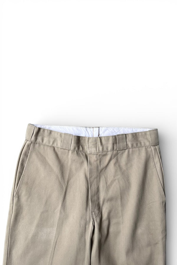 MADE IN USA 80'S WORK PANTS / BEIGE [SIZE: 34 USED]
