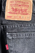 画像をギャラリービューアに読み込む, MADE IN USA 94'S 550 DENIM PANTS SULFUR BLACK / BLACK [SIZE: 31 USED]

