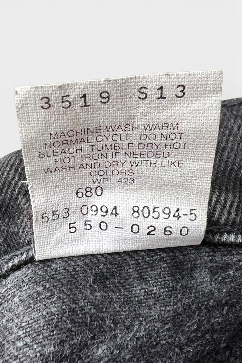 MADE IN USA 94'S 550 DENIM PANTS SULFUR BLACK / BLACK [SIZE: 31 USED]