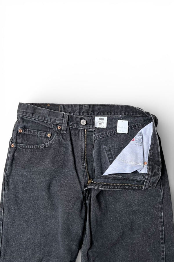 MADE IN CANADA 02'S 550 DENIM PANTS SULFUR BLACK / BLACK [SIZE: 34 USED]