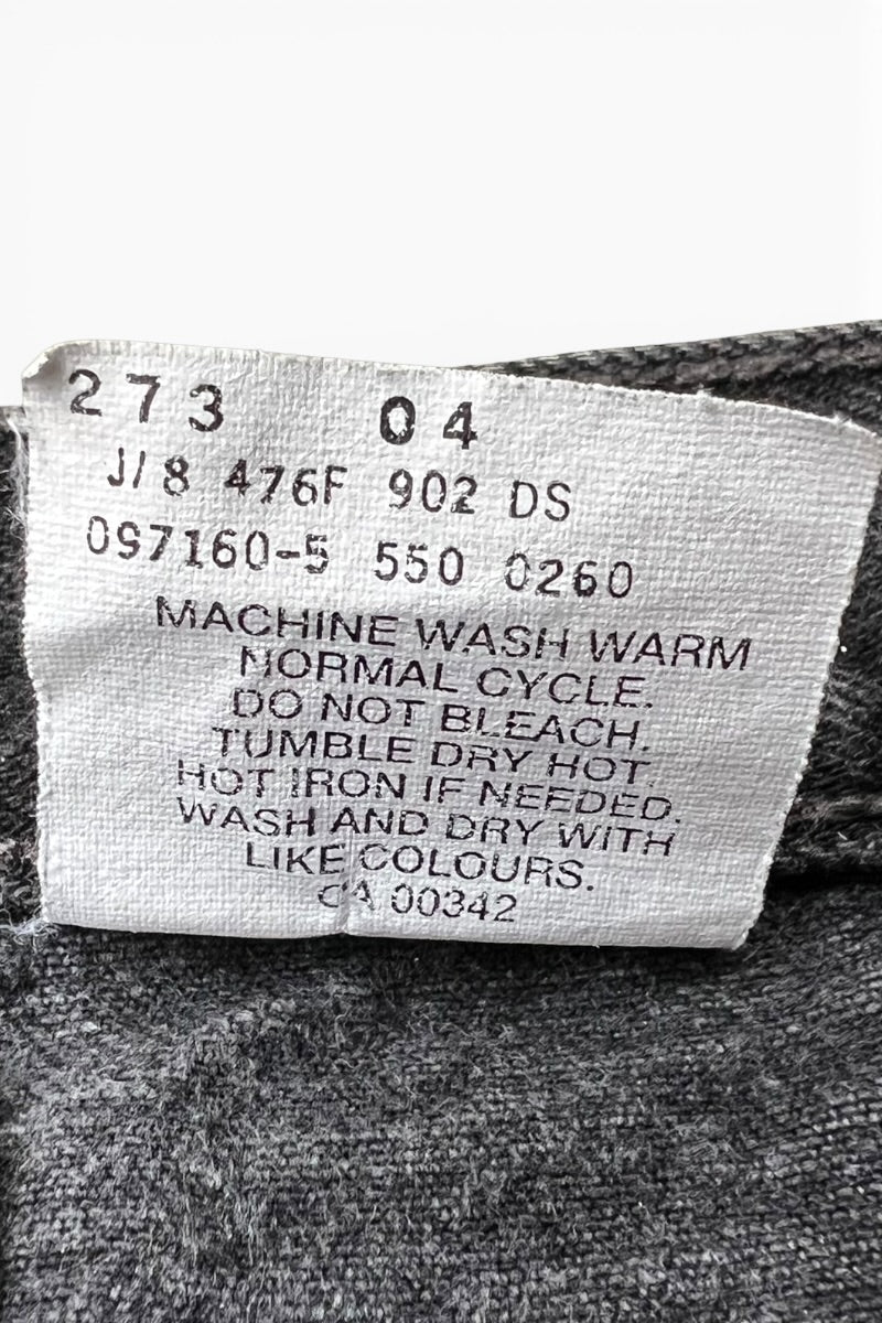 MADE IN CANADA 02'S 550 DENIM PANTS SULFUR BLACK / BLACK [SIZE: 34 USED]