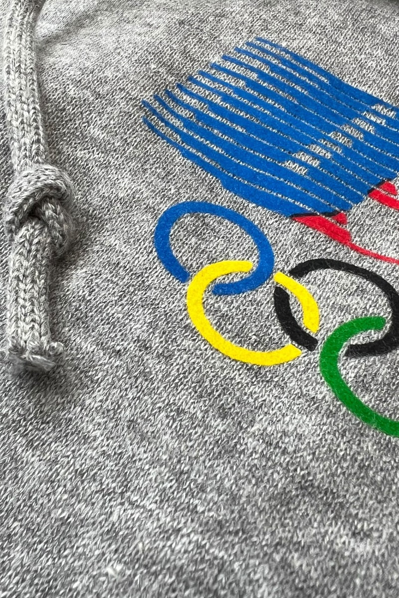 MADE IN USA 84'S OLYMPIC SWEAT HOODIE / GRAY [SIZE: M DEADSTOCK/NOS]