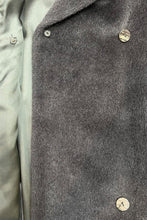 画像をギャラリービューアに読み込む, MADE IN ITALY MOHAIR COAT / BLACK [SIZE: 36 USED]
