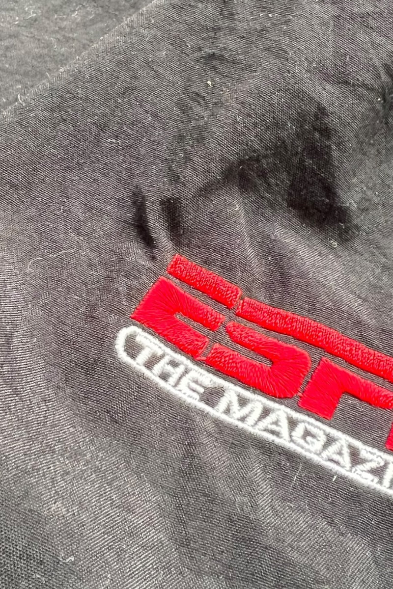 MADE IN MEXICO 90'S V-NECK PULLOVER NYLON JACKET / BLACK [SIZE: XL USED]