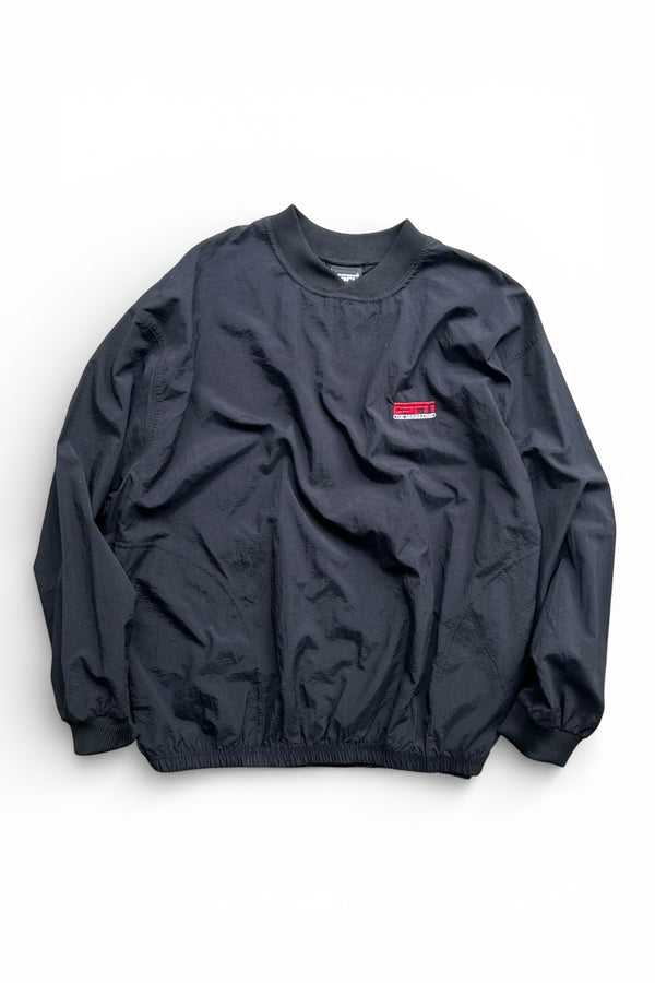 MADE IN MEXICO 90'S V-NECK PULLOVER NYLON JACKET / BLACK [SIZE: XL USED]