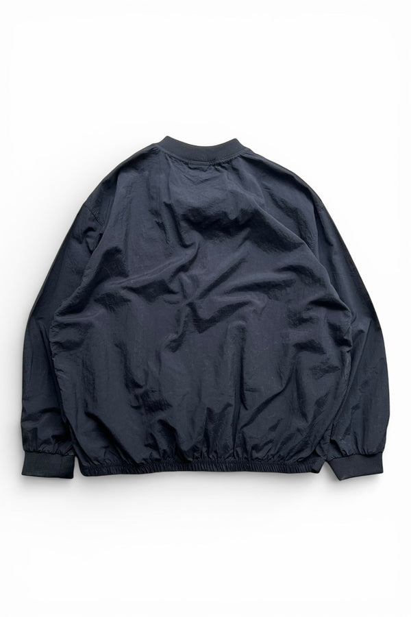 MADE IN MEXICO 90'S V-NECK PULLOVER NYLON JACKET / BLACK [SIZE: XL USED]