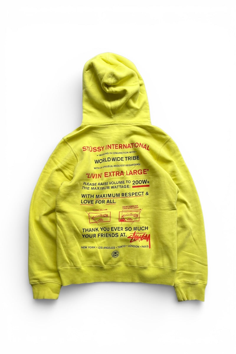 20'S MAXIMUM RESPECT SWEAT HOODIE / YELLOW [SIZE: S USED]