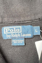 画像をギャラリービューアに読み込む, 90'S HALF ZIP COTTON KNIT SWEATER / BLACK [SIZE: L USED]
