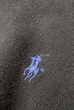 画像をギャラリービューアに読み込む, 90'S HALF ZIP COTTON KNIT SWEATER / BLACK [SIZE: L USED]
