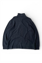 画像をギャラリービューアに読み込む, 90'S HALF ZIP COTTON KNIT SWEATER / BLACK [SIZE: L USED]
