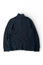 画像をギャラリービューアに読み込む, 90'S HALF ZIP COTTON KNIT SWEATER / BLACK [SIZE: L USED]
