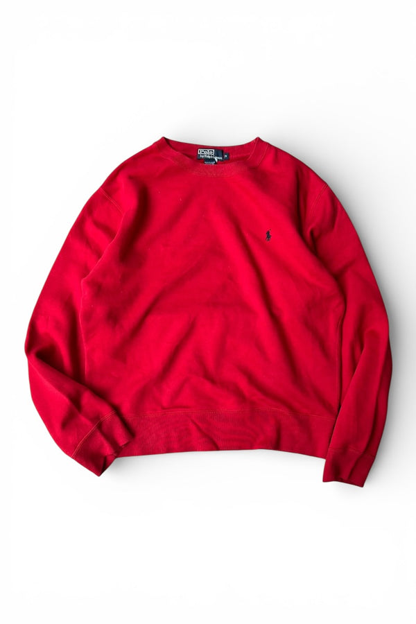 90'S ONE POINT SWEATSHIRT / RED [SIZE: M USED]