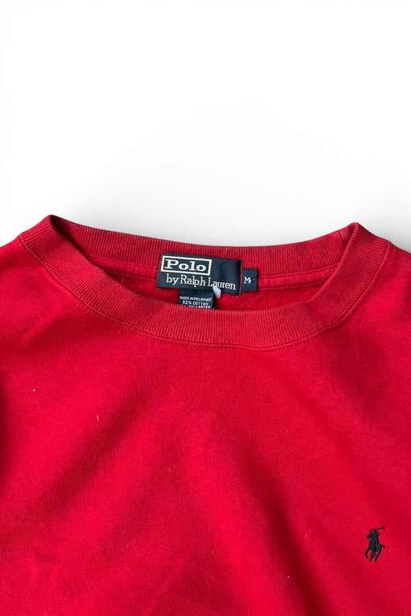 90'S ONE POINT SWEATSHIRT / RED [SIZE: M USED]