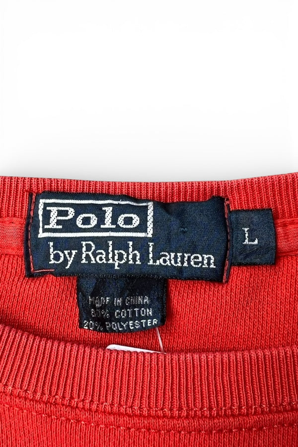 90s ONE POINT SWEATSHIRT / ORANGE [SIZE: L USED]