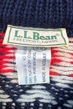 画像をギャラリービューアに読み込む, MADE IN NORWAY 70-80'S NORDIC PATTERN WOOL KNIT SWEATER / NAVY [SIZE: L USED]
