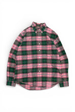 画像をギャラリービューアに読み込む, 90'S L/S BD CUSTOM FIT CHECK SHIRT / PINK [SIZE: L USED]

