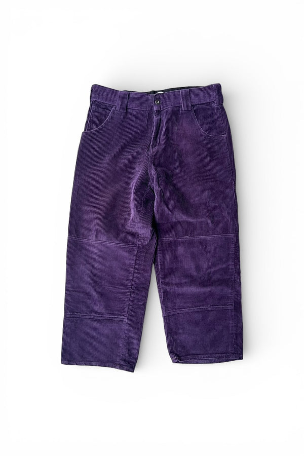 SKATEBOARDING LOOSE FIT CORDUROY PANTS / PURPLE [SIZE: W31 USED]