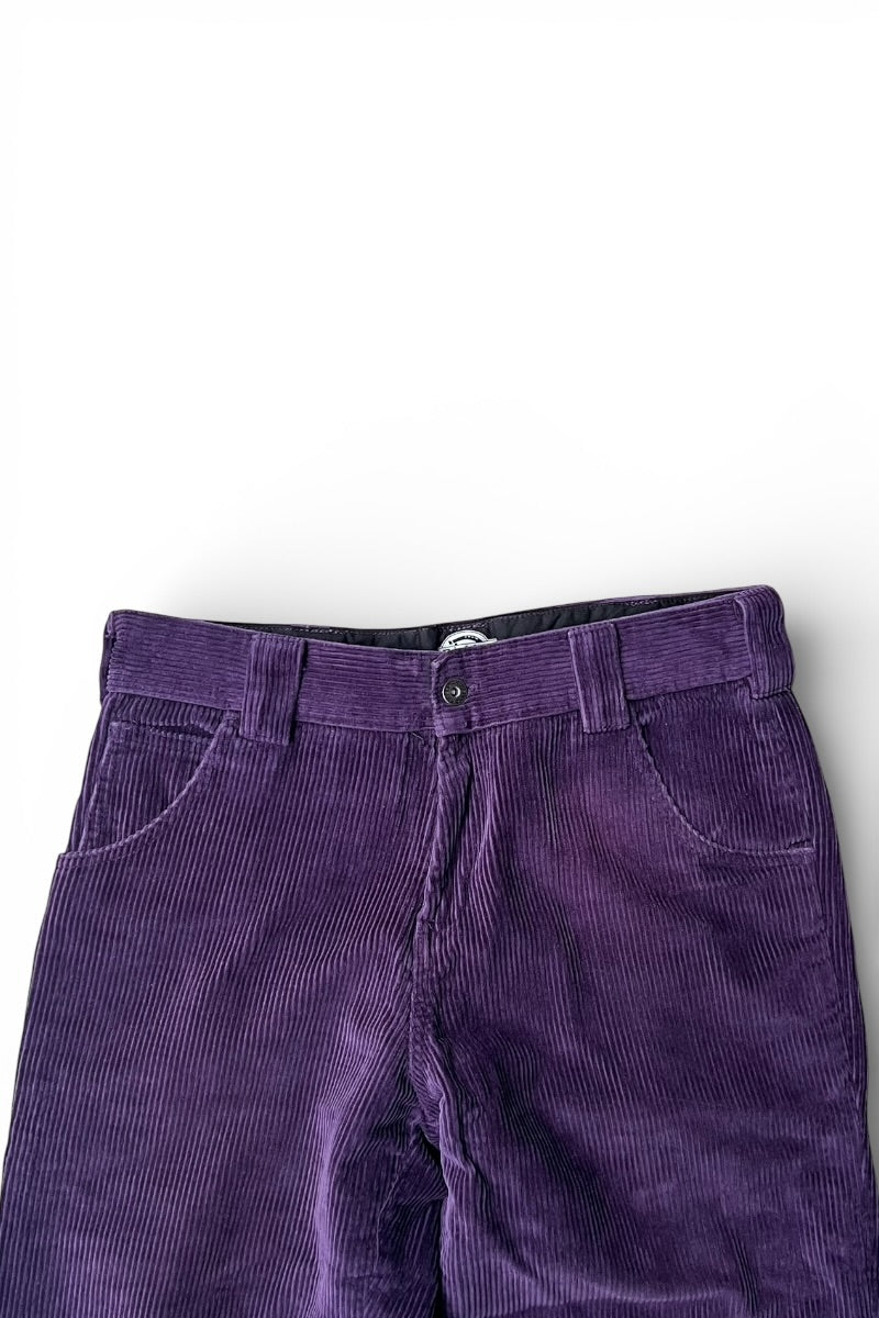 SKATEBOARDING LOOSE FIT CORDUROY PANTS / PURPLE [SIZE: W31 USED]