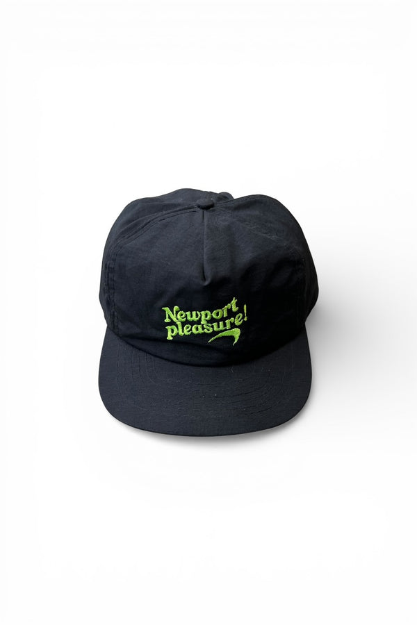 80-90'S ADVERTISING NYLON CAP / BLACK [SIZE: ONE SIZE USED]