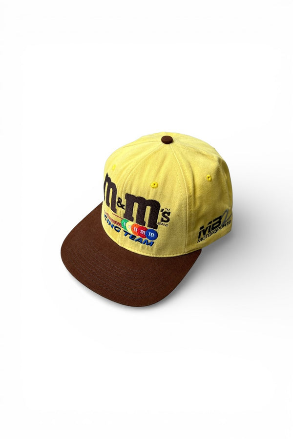 MADE IN USA 90'S M&M'S RACING TEAM CAP / YELLOW [SIZE: ONE SIZE USED]