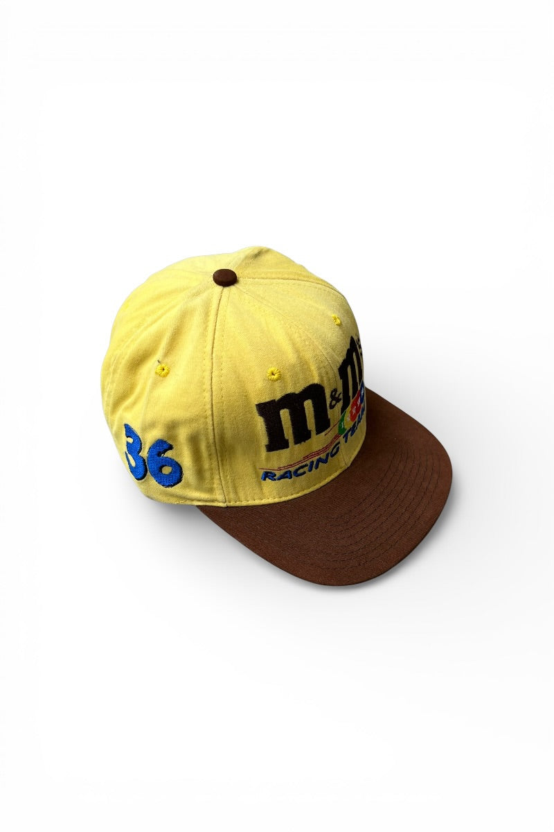 MADE IN USA 90'S M&M'S RACING TEAM CAP / YELLOW [SIZE: ONE SIZE USED]