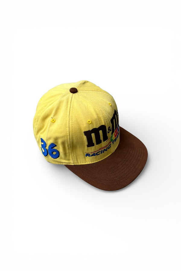 MADE IN USA 90'S M&M'S RACING TEAM CAP / YELLOW [SIZE: ONE SIZE USED]