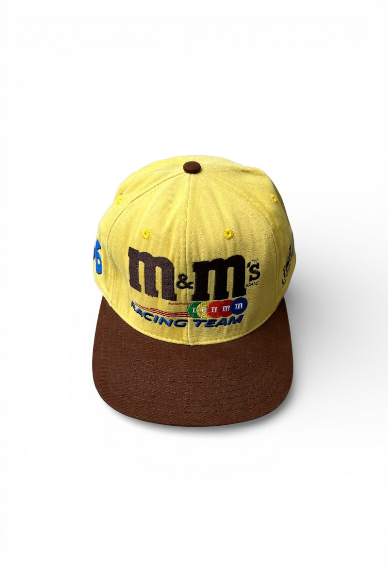 MADE IN USA 90'S M&M'S RACING TEAM CAP / YELLOW [SIZE: ONE SIZE USED]