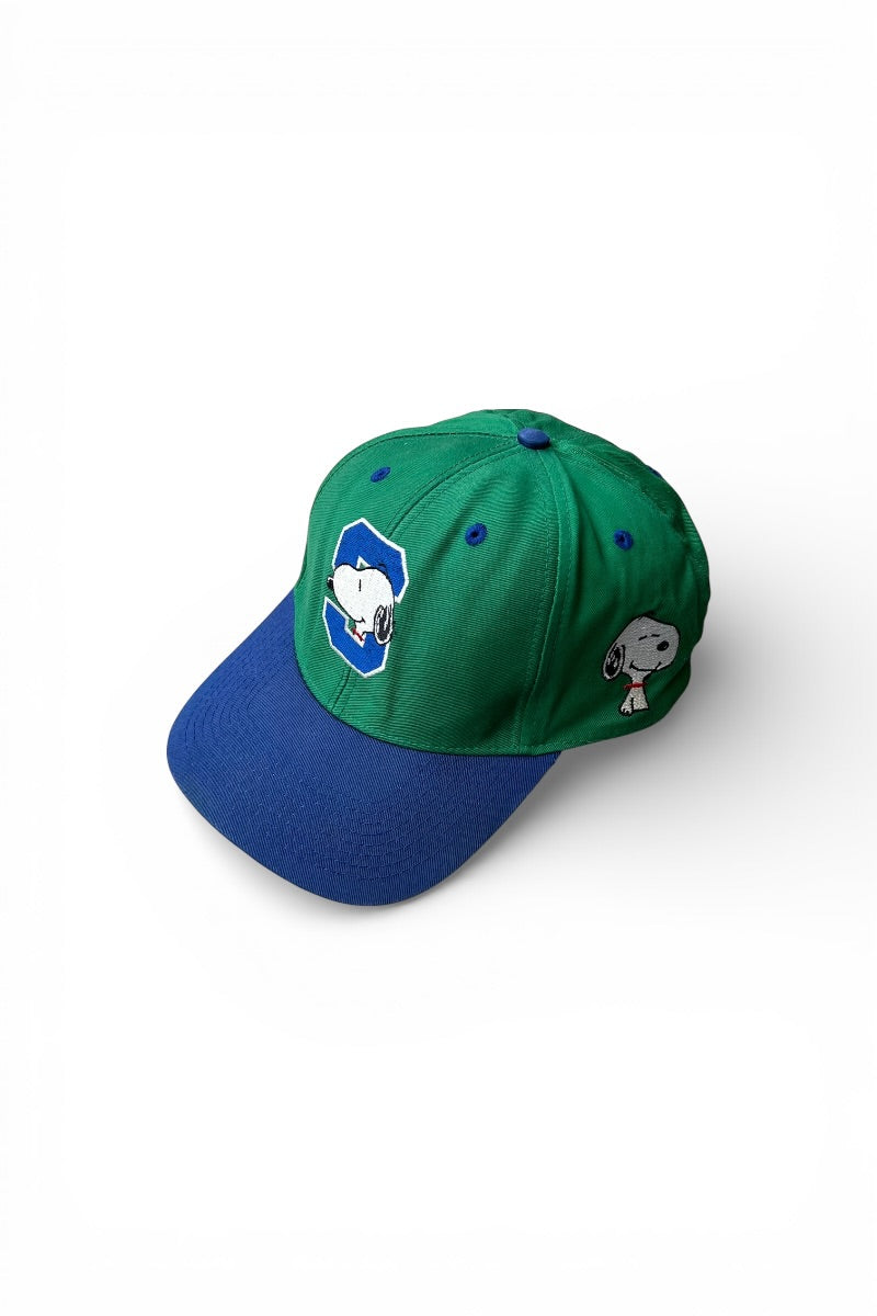 90'S SNOOPY 6 PANEL CAP / GREEN [SIZE: ONE SIZE USED]