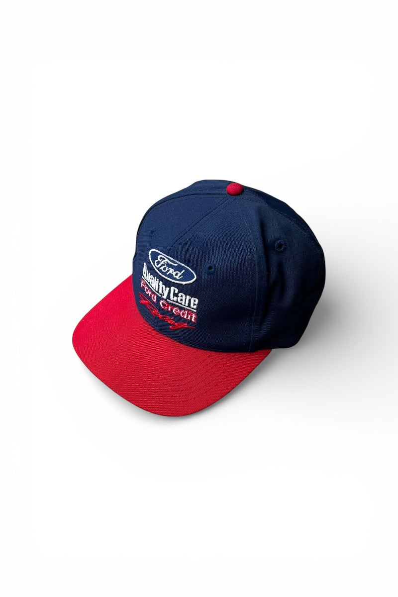 MADE IN USA 90'S 88 DALE JARRETT FORD ADVERTISING 6 PANEL CAP / NAVY [SIZE: ONE SIZE USED]