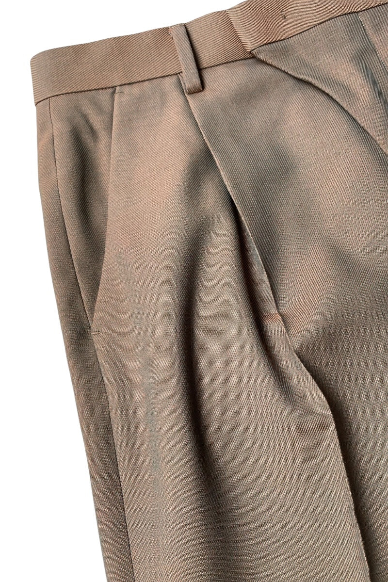 TEN WOOL POLYESTER TWILL / BROWN