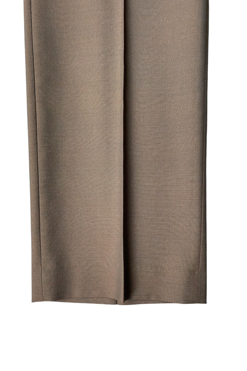 TEN WOOL POLYESTER TWILL / BROWN
