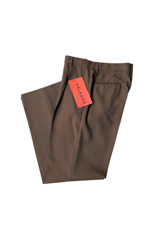 TEN WOOL POLYESTER TWILL / BROWN