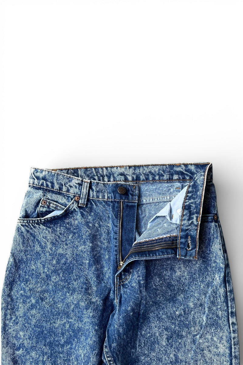 MADE IN USA 99'S 550 ORANGE TAB DENIM PANTS / STONE WASH [SIZE: W31 USED]