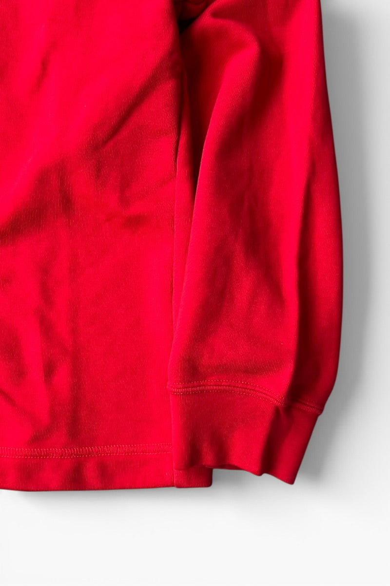LEOPARD SWASH LOGO SWEATSHIRT / RED [SIZE: 3XL USED]