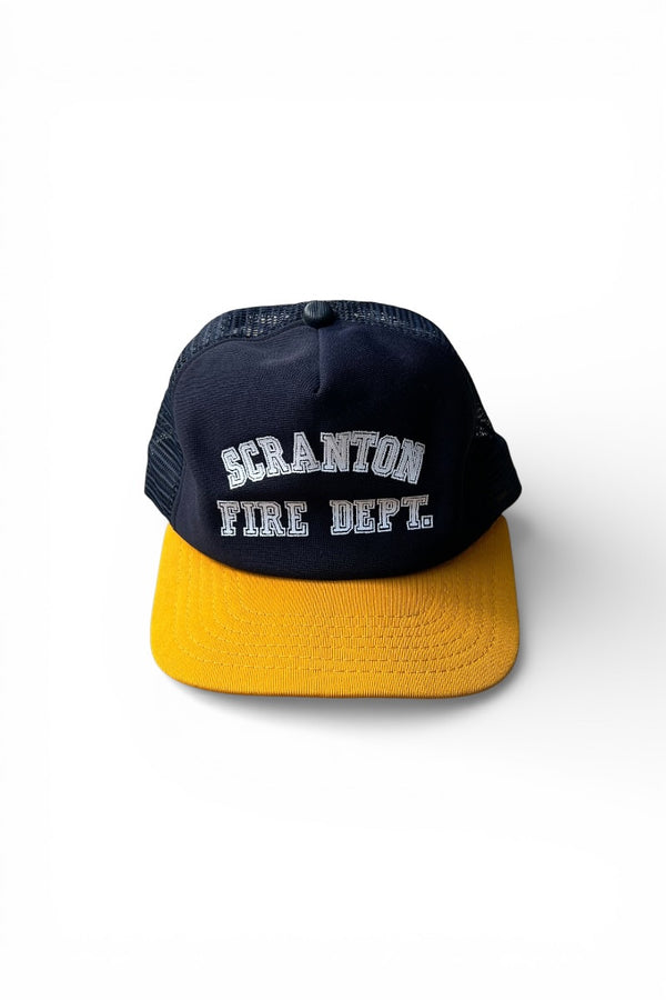 MADE IN USA 60'S SCRANTON FIRE DEPT. MESH CAP / NAVY [SIZE: ONE SIZE USED]